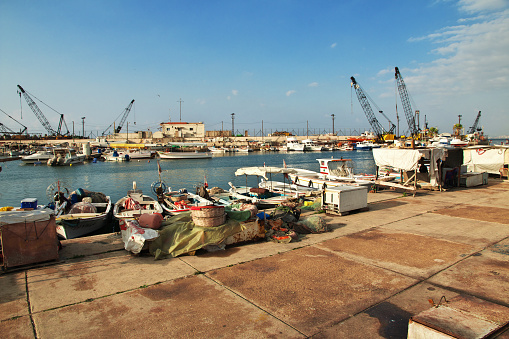 The waterfront in Sidon, Sayda in Lebanon