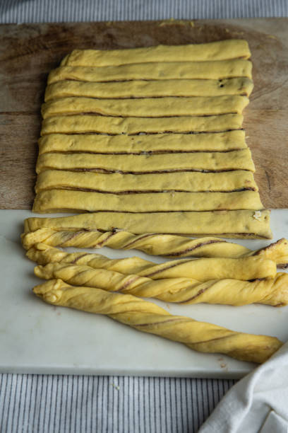 istock Process of making traditional Swedish cinnamon buns. 1727453066