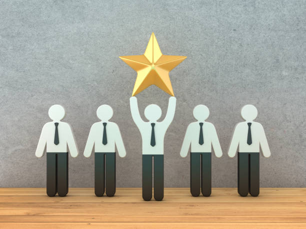 istock Pictogram People Teamwork with Star 1727454211