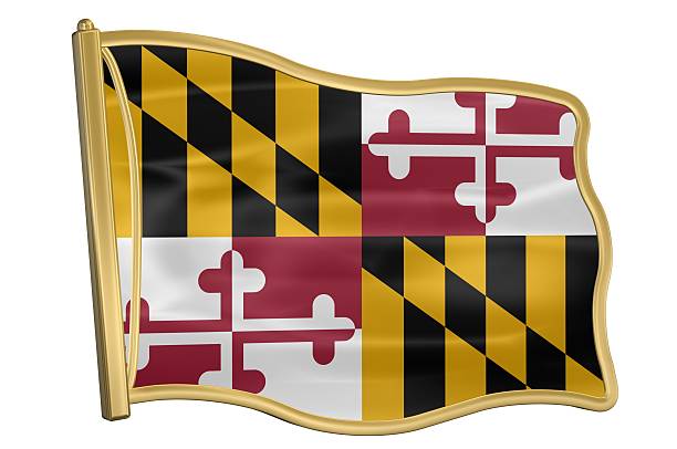 istock US State Flag Pin - Maryland 172745449