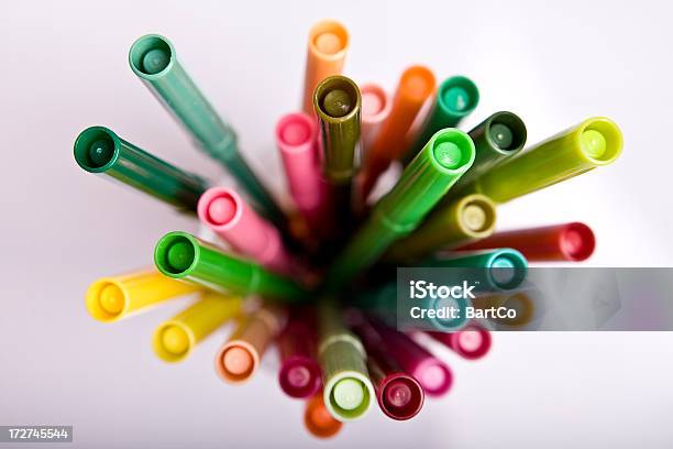 Felt Tips In Many Colours Stock Photo - Download Image Now - Felt Tip Pen, Multi Colored, Art