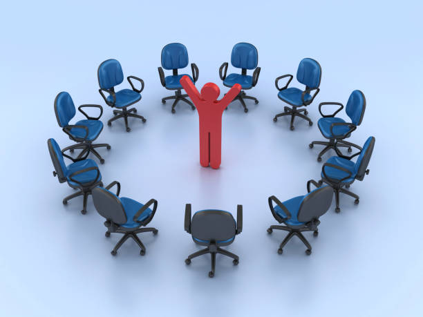 istock Pictogram Person with Chairs 1727455879