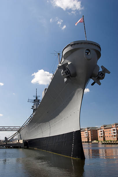 Navy Battleship stock photo