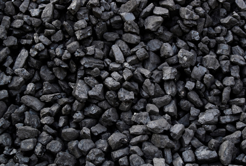 Pile of black coal texture/background.