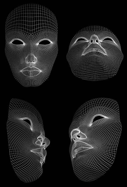 Wireframe 변모시키십시오 스톡 사진