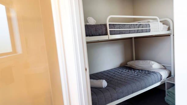 istock Design of bedroom dormitory in hostel 1727467432