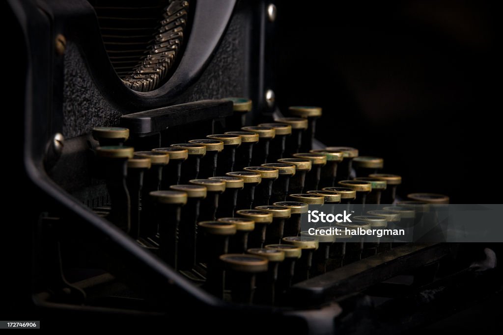 1930's Typewriter Studio shot of a 1930's manual typewriter.  Shallow depth of field. 1930-1939 Stock Photo