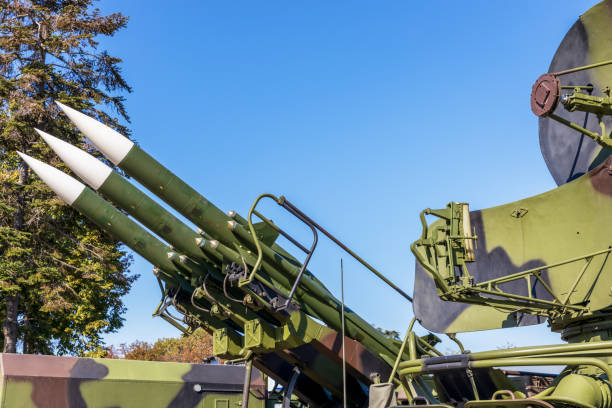 istock Mobile air defense missile system. 1727471226