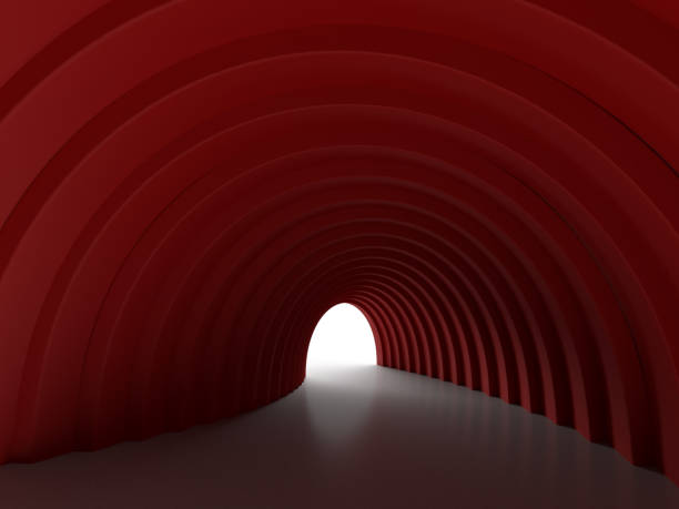 istock 3D illustration of a spiral tunnel 1727471605