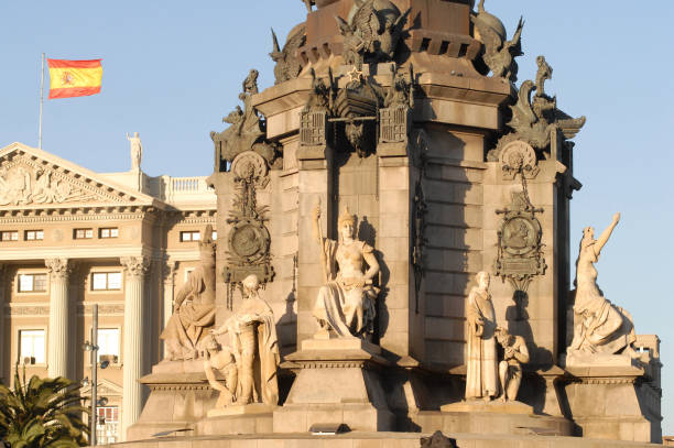 istock pedestal of Columbus monument 172747564