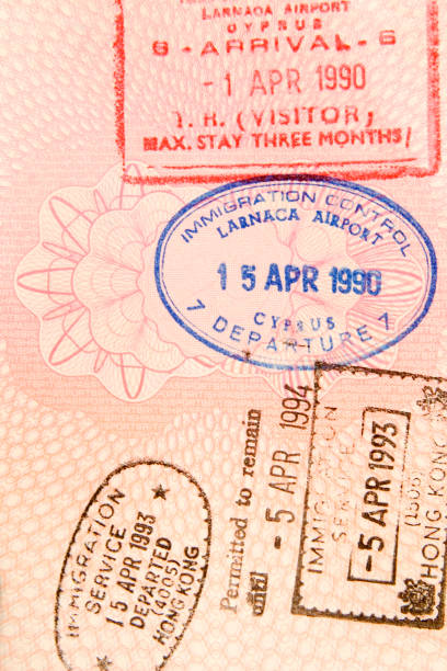 istock Cyprus and Hong Kong entry / exit stamps 172748157