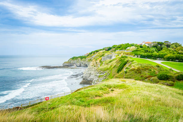 Cliffs of Sainte-Barbe in Saint-Jean-de-Luz, France
