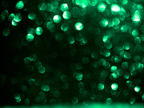 istock Green Bokeh Background Sparkle Bubble Texture Magic Backdrop Glitter Circle Bright Blur Mockup Emerald Color Light Abstract Spark Dark Texture Pattern Scene Award Luxury Modern Space Template Platform 1727498390