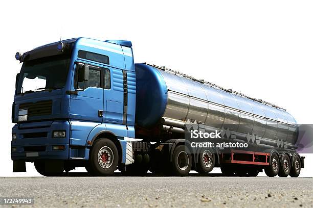 Samochód Ciężarowy - zdjęcia stockowe i więcej obrazów Cysterna paliwowa - Cysterna paliwowa, Białe tło, Ciężarówka