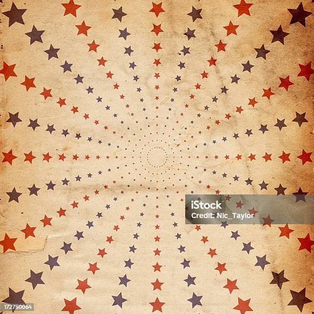 Retro Star Paper Xxxl Stock Photo - Download Image Now - Fourth of July, Abstract, Antique