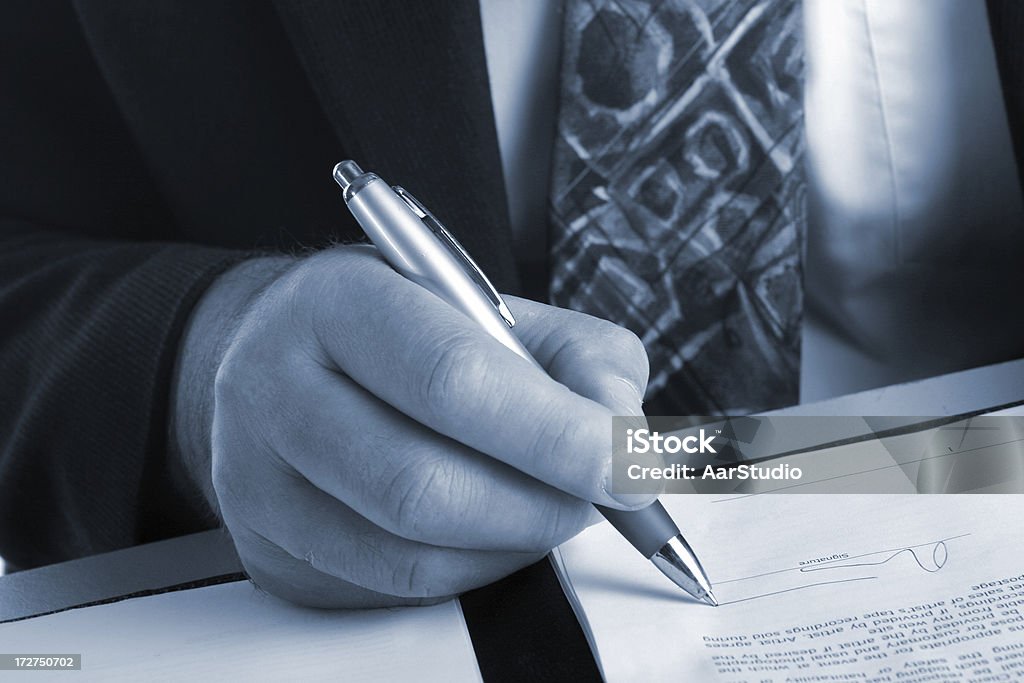 Assinar um contrato - Royalty-free Acordo Foto de stock