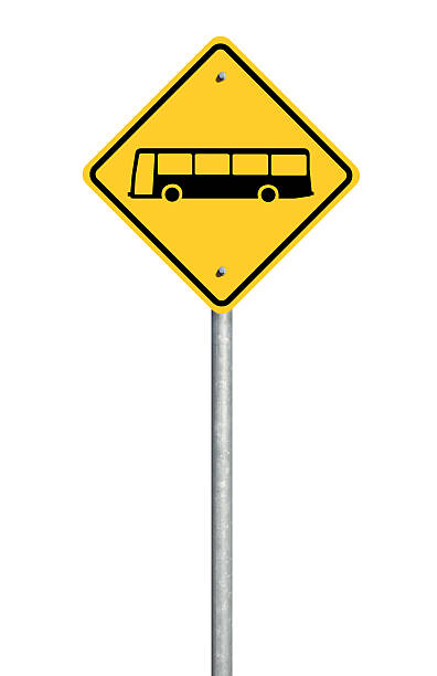 School Bus Sign stock photo