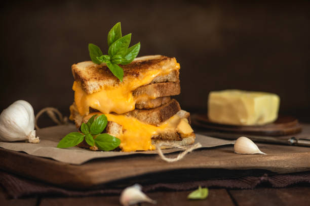 istock Grilled Cheese Sandwich  On A Woodem Rustic Background 1727510470