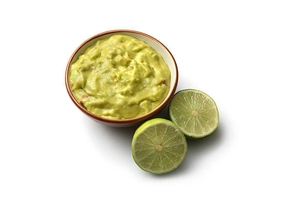 istock TexMex Food: Guacamole and Lime Isolated on White Background 172751165