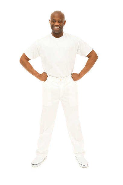 istock Smiling Confident African American Man in White 172751323