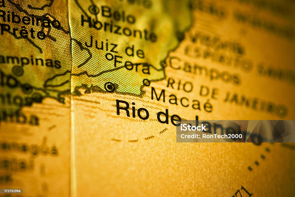 Rio de Janeiro - Zbiór zdjęć royalty-free (Mapa)