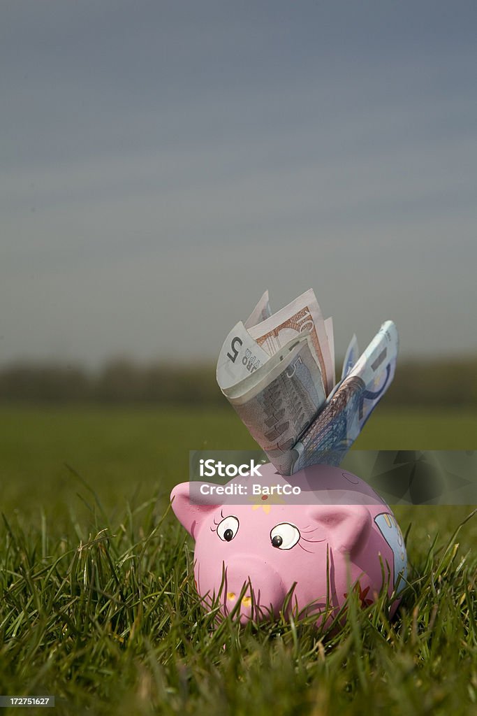 Экономия в Свинья-копилка - Стоковые фото 10 �евро роялти-фри