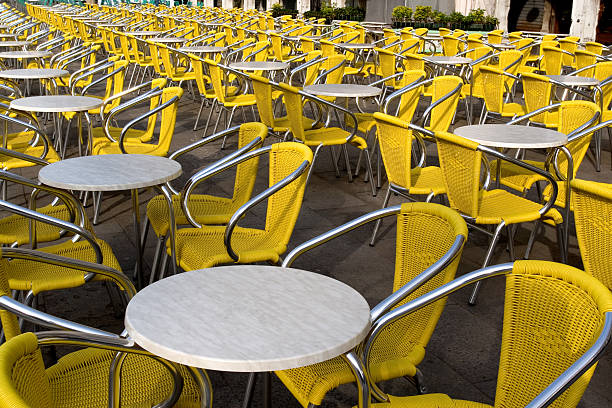 Tables and Chairs stock photo