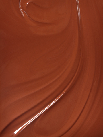 Elegant chocolate swirls.