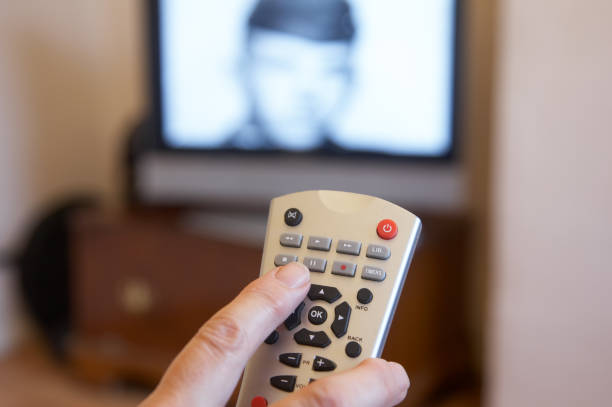 istock About to pause with television remote 172751955