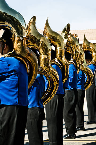 istock marching band with tubas (semi wide shot) 172752676