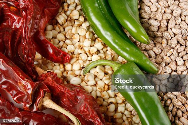 Novo México Chile Produtos - Fotografias de stock e mais imagens de Calor - Calor, Cereal, Colorido