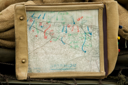 Old map of the D-Day landings at the Normandy beaches. Canon 5D. AdobeRGBSee below for related images from my portfolio: