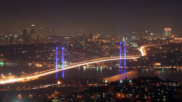 istock Night view of Bosphorus Bridge 172753842