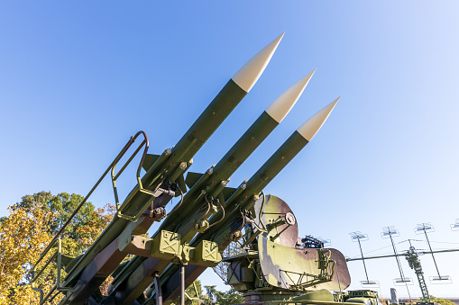 Old mobile air defense missile system