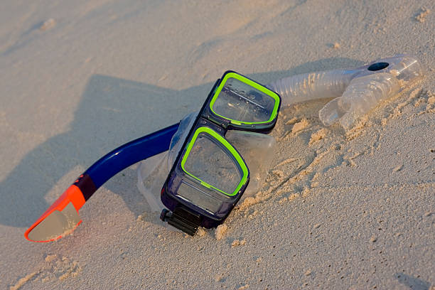 istock Scuba Mask and snorkel on beach 172754125