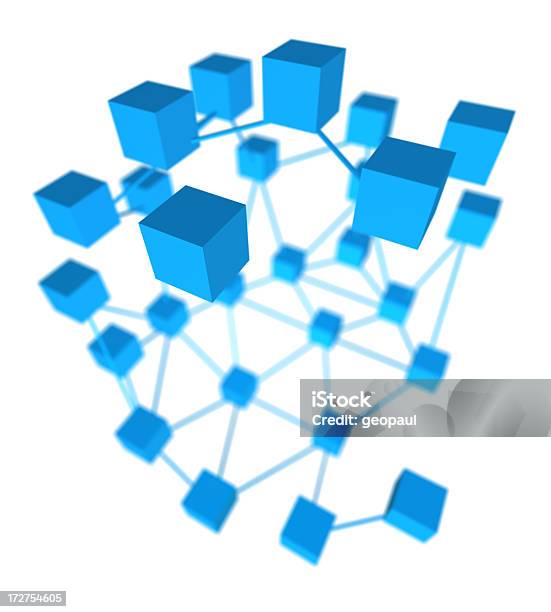 Netzwerk Stockfoto und mehr Bilder von Bauwerk - Bauwerk, Blau, Dreidimensional