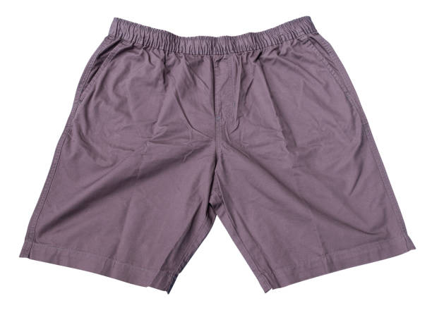 istock Gray men shorts isolated on white background with clipping path 1727547887