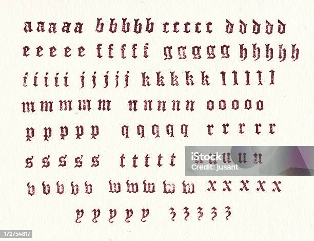 旧活版印刷小文字 Alphabets A Z - 書体のストックフォトや画像を多数ご用意 - 書体, アルファベット, ゴムスタンプ