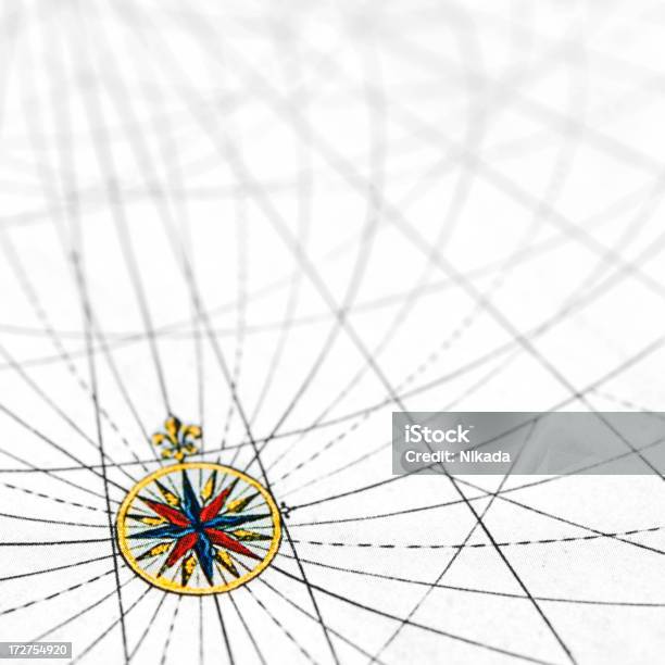 Foto de O Mapa Com Bússola e mais fotos de stock de Aventura - Aventura, Conceito, Culturas