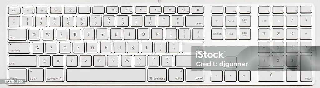 Moderna teclado XXL - Foto de stock de Aluminio libre de derechos