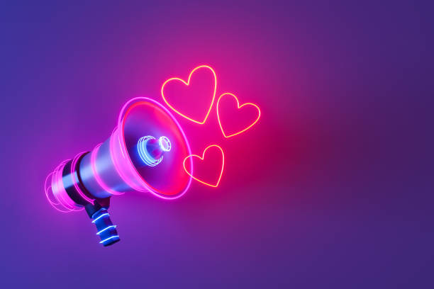 istock neon megaphone with glowing hearts 1727550626