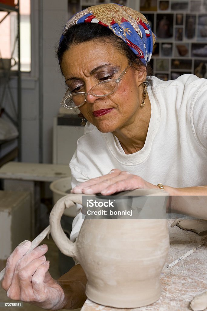 Criação de cerâmica - Foto de stock de Escultor royalty-free