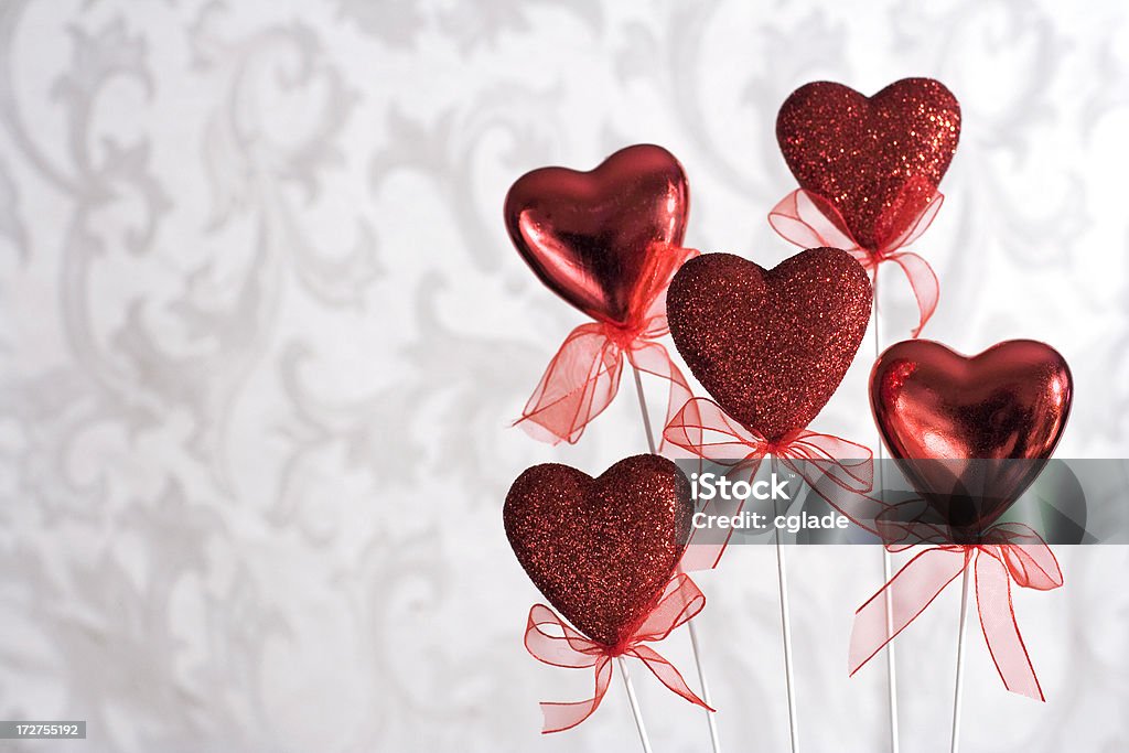 Cinco Fancy corações - Royalty-free Amor Foto de stock
