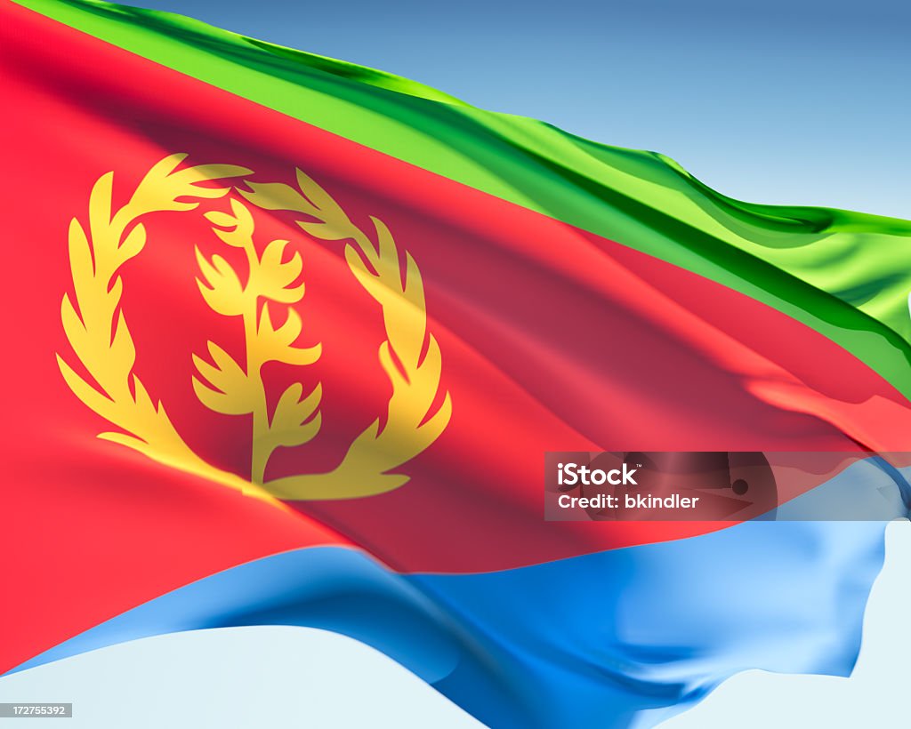 Bandera de Eritrea - Foto de stock de Azul libre de derechos