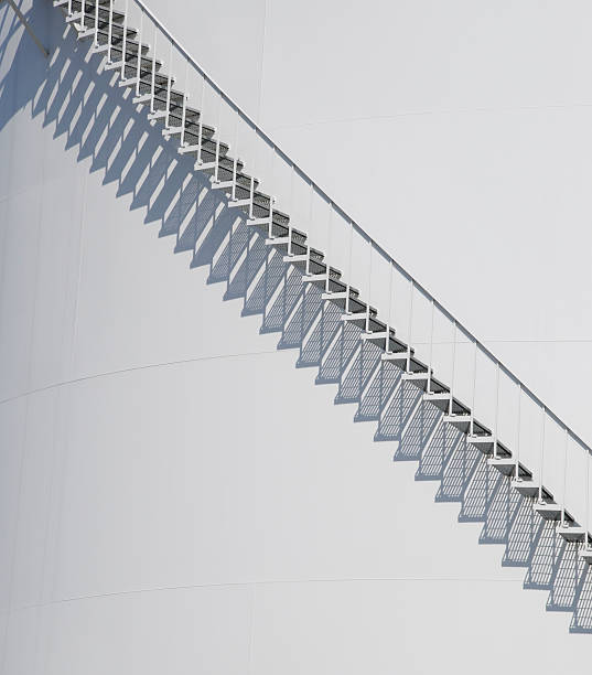 escalera hacia el cielo - focus on shadow staircase industry shadow fotografías e imágenes de stock