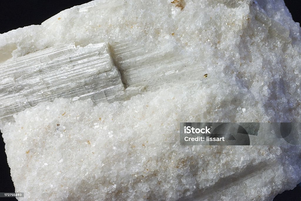 Roches et minéraux-Tremolite en marbre (Calcite - Photo de Blanc libre de droits