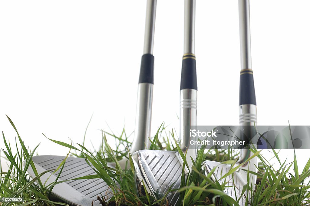 Palos de Golf en hierba - Foto de stock de Acero libre de derechos