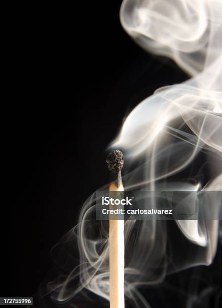 Extinguished Matchstick Stock Photo - Download Image Now - Burnt, Match - Lighting Equipment, Matchstick