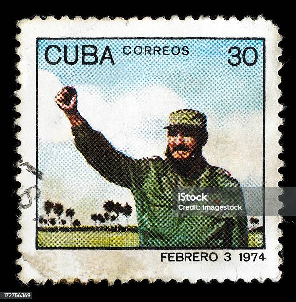 Post Sello Con Fidel Castro Foto de stock y más banco de imágenes de Fidel Castro - Fidel Castro, Carta - Documento, Cuba