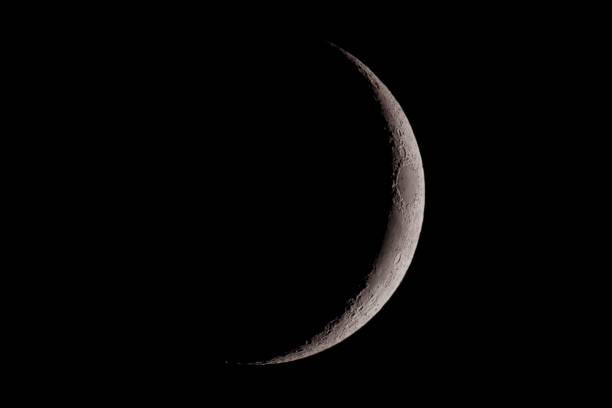 istock Closeup of the young moon 172757414
